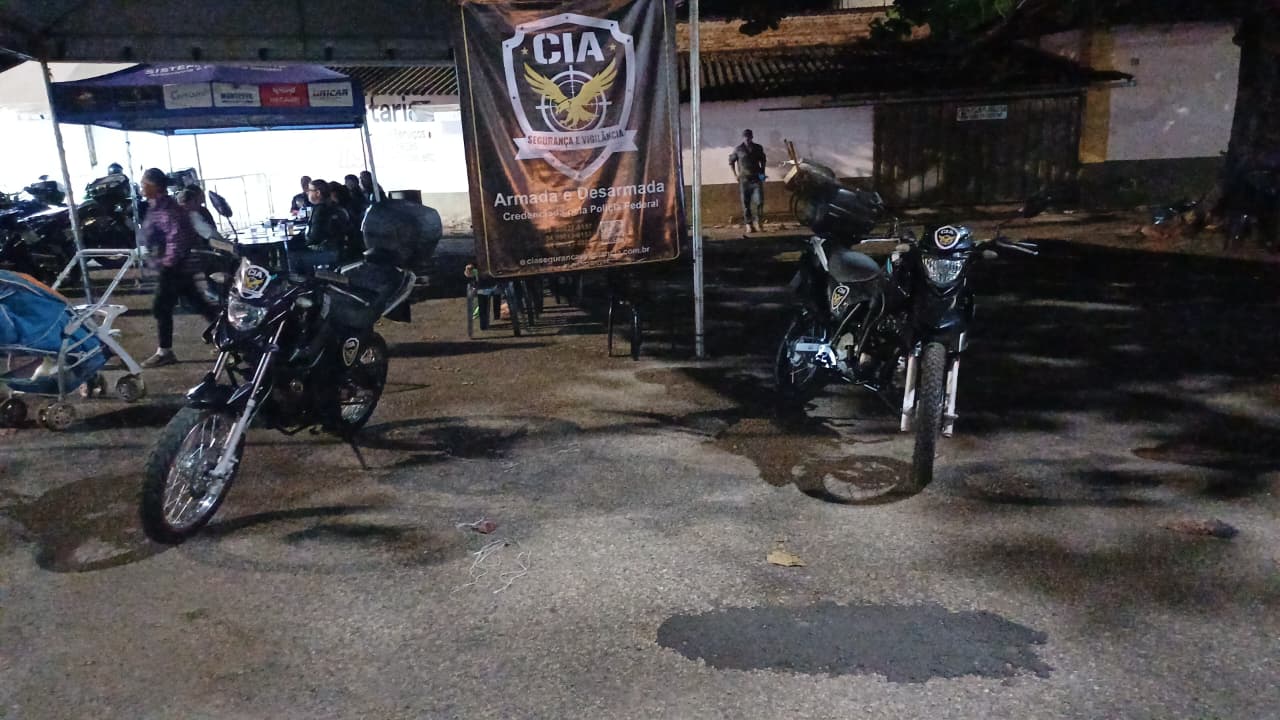 Motocicletas de patrulhamento da CIA Segurança e Vigilância
